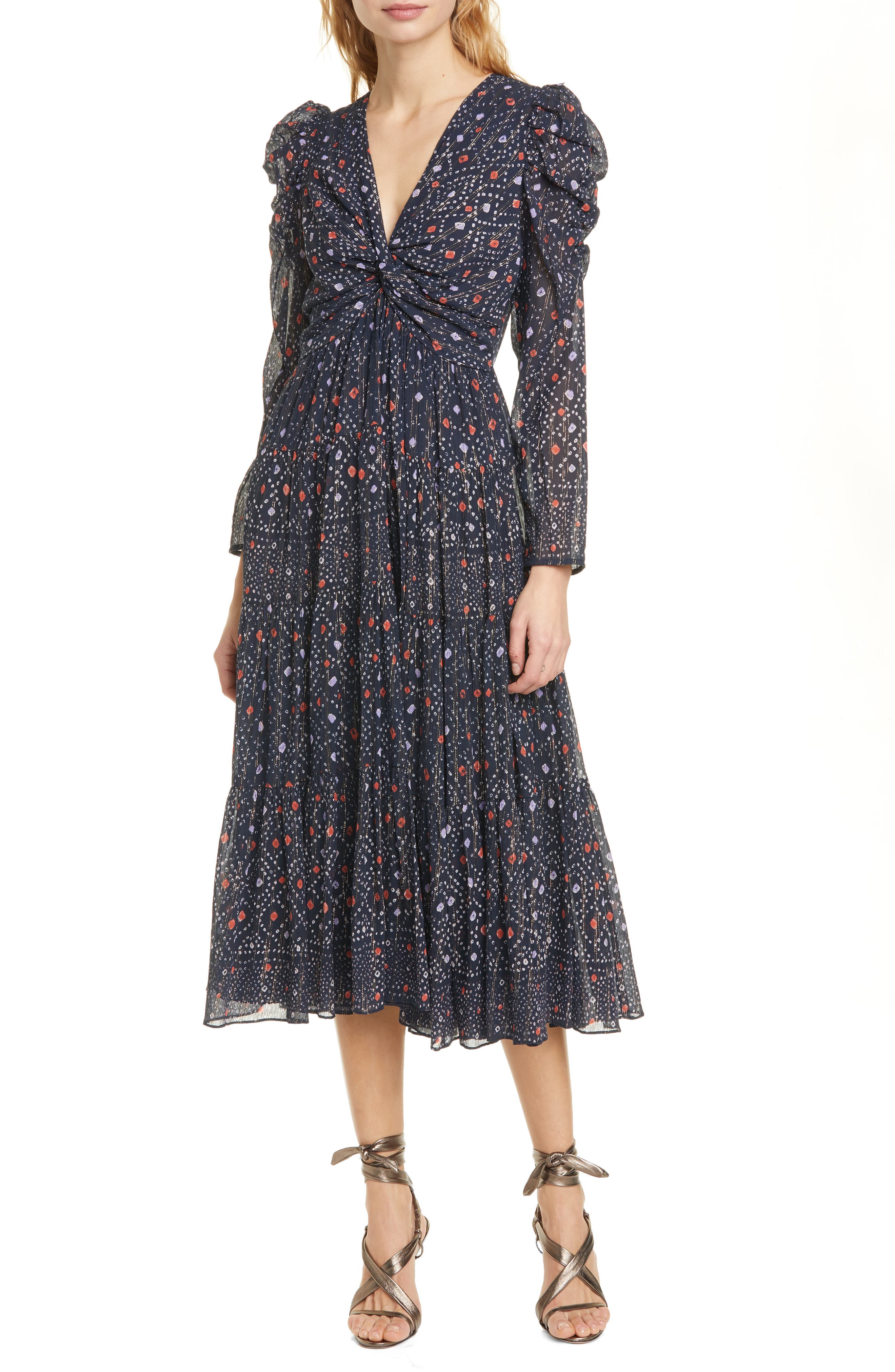 ulla johnson navy dress