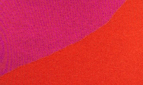 Mango Printed Knit Dress Fuchsia In Fuchsia