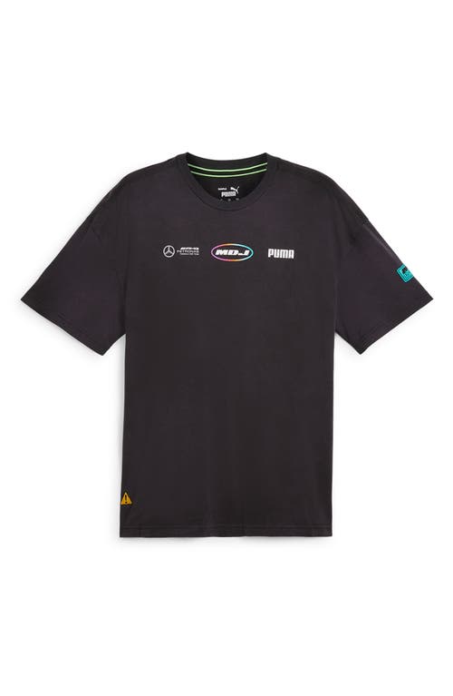 Puma Mad Dog Jones X Mercedes-amg F1 Cotton Graphic T-shirt In Black