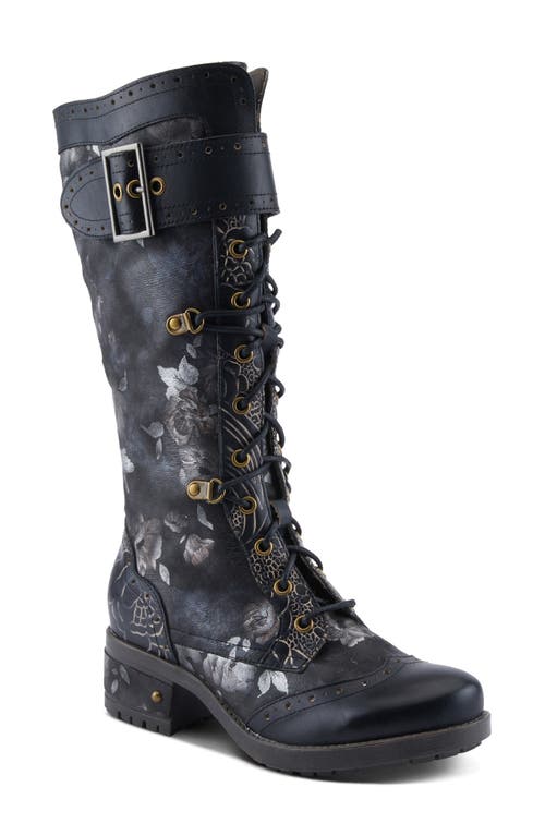 L'artiste By Spring Step Kisha Boss Boot In Black Multi