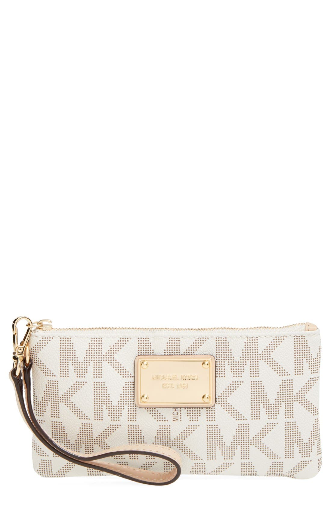 michael kors signature wristlet