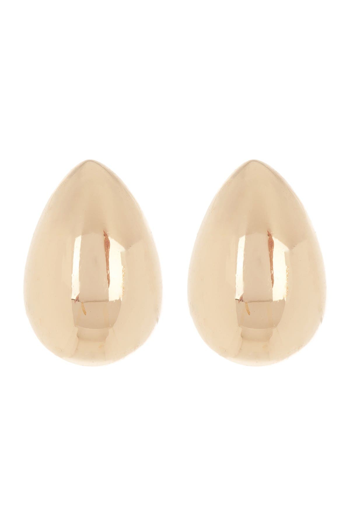 Halogen Droplet Stud Earrings In Gold