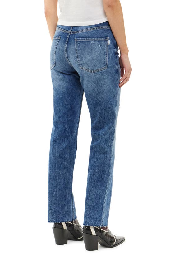 Shop Articles Of Society Village Straight Leg Jeans In Deep Lake