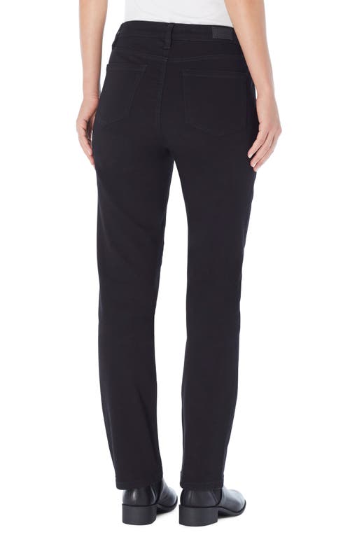 Shop Jones New York Lexington Straight Leg Jeans In Onyx Wash