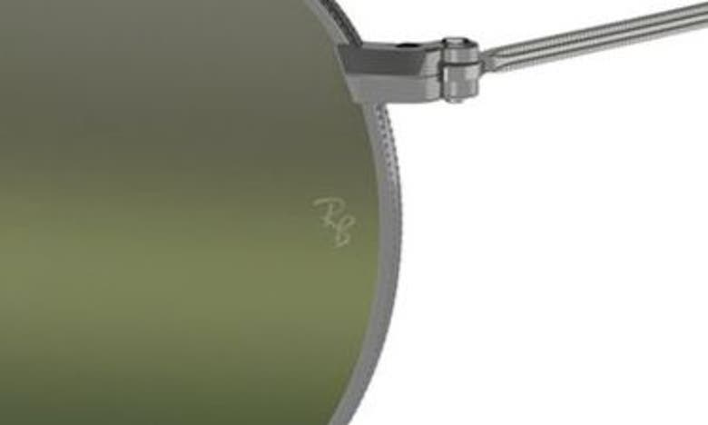 Ray Ban Ray-ban 53mm Round Polarized Sunglasses In Gunmetal