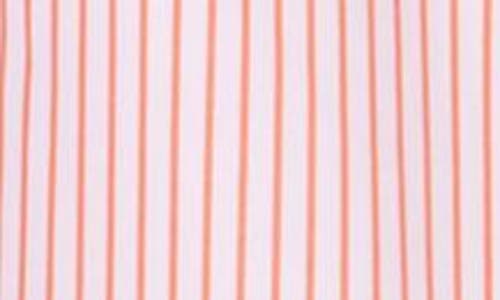 Shop Nordstrom Rack Wymer Trim Fit Button-up Dress Shirt In White- Orange Wymer Stripe