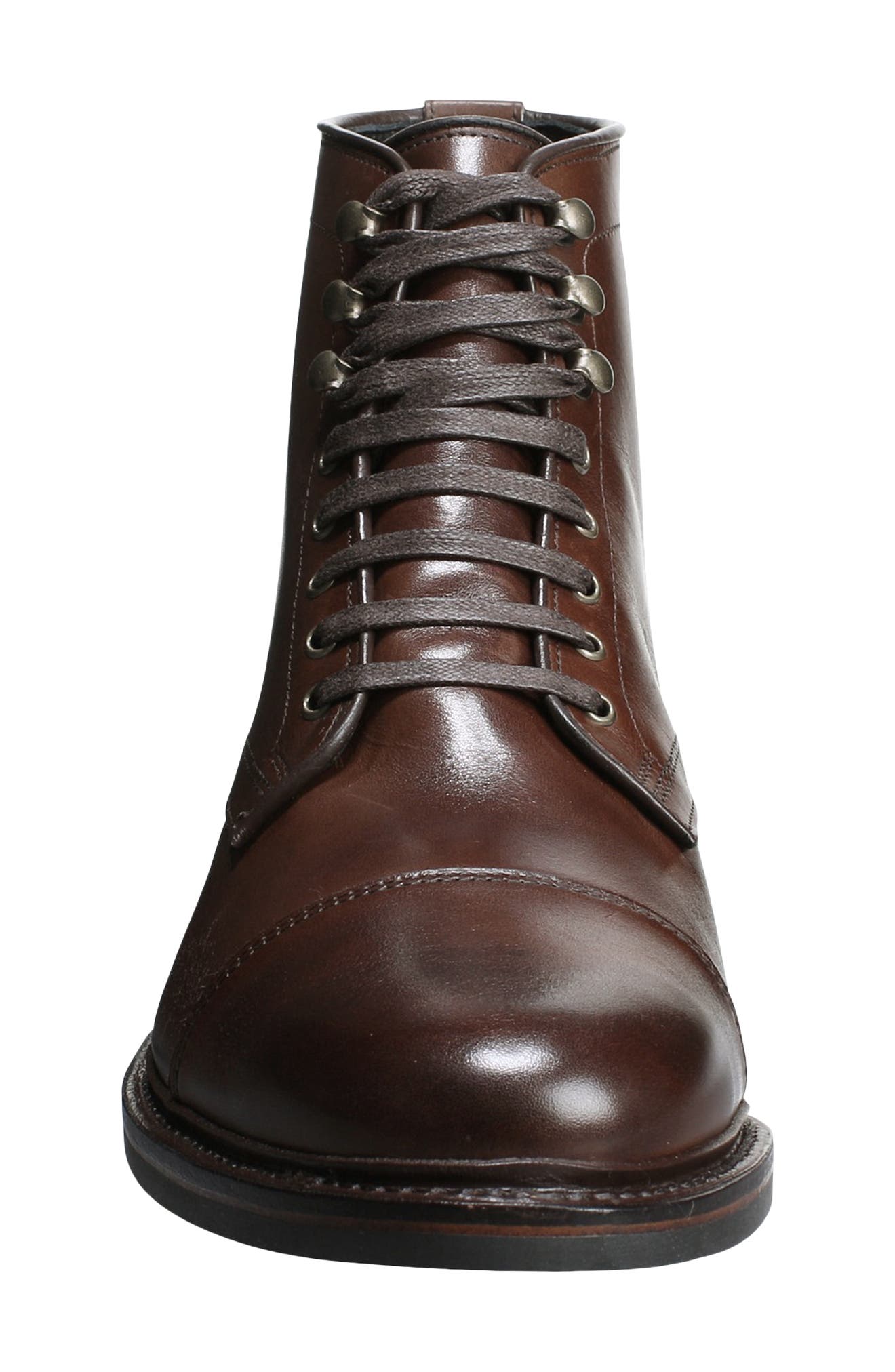 lace up cap toe boots