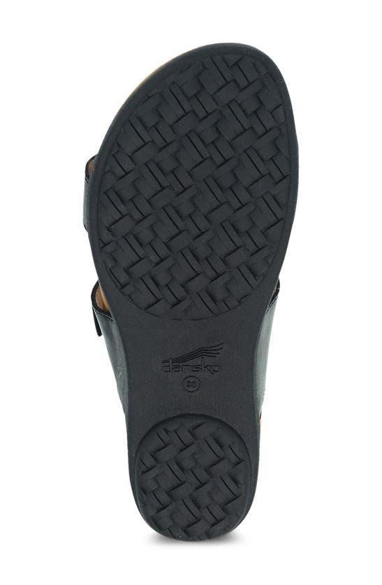 Shop Dansko Justine Slide Sandal In Black