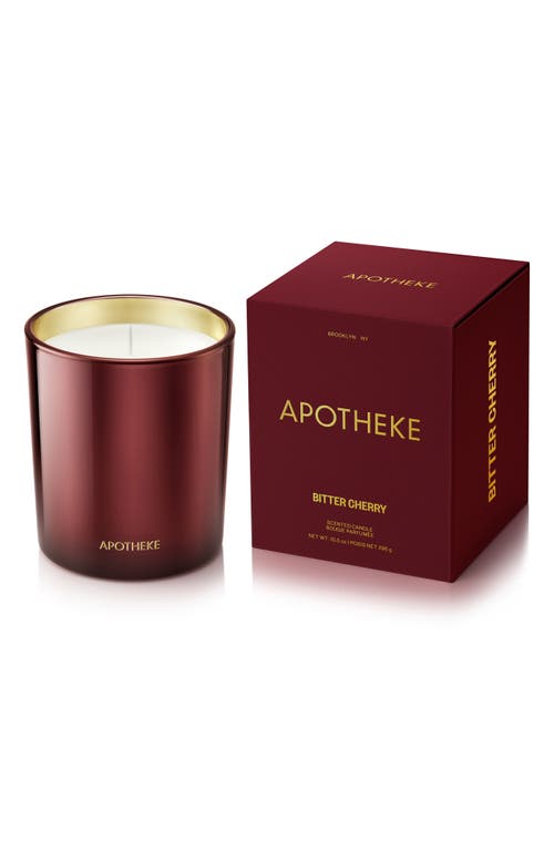 APOTHEKE Bitter Cherry Classic Scented Candle in Red 