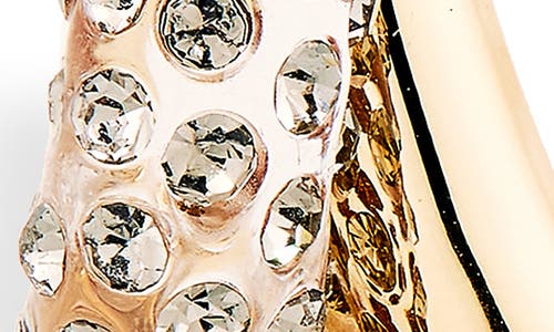 Demarson Karlie Crystal Drop Earrings In Gold/clear/crystal Velvet