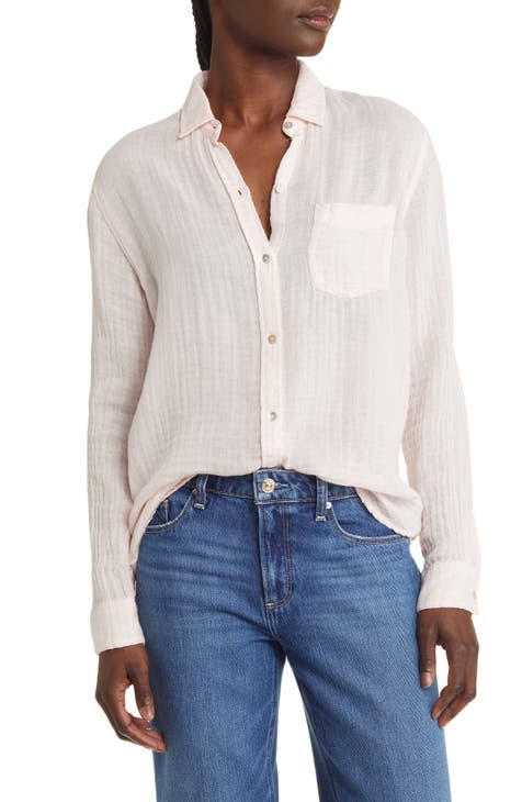 Ellis Cotton Gauze Button-Up Shirt