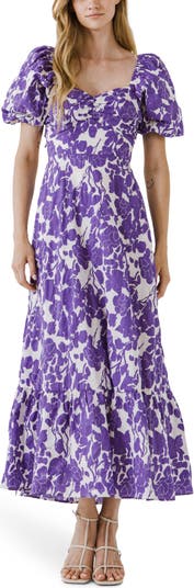 Free the Roses Floral Print Cotton Maxi Dress | Nordstrom