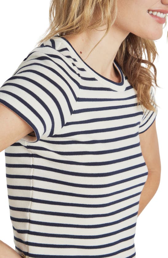 Shop Splendid Whitney Stripe T-shirt In Navy/ White