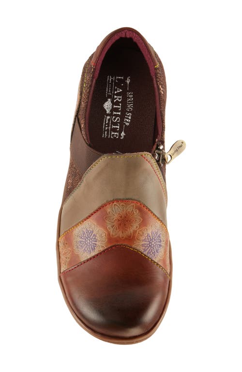 L'artiste By Spring Step Lata Flat In Brown Multi