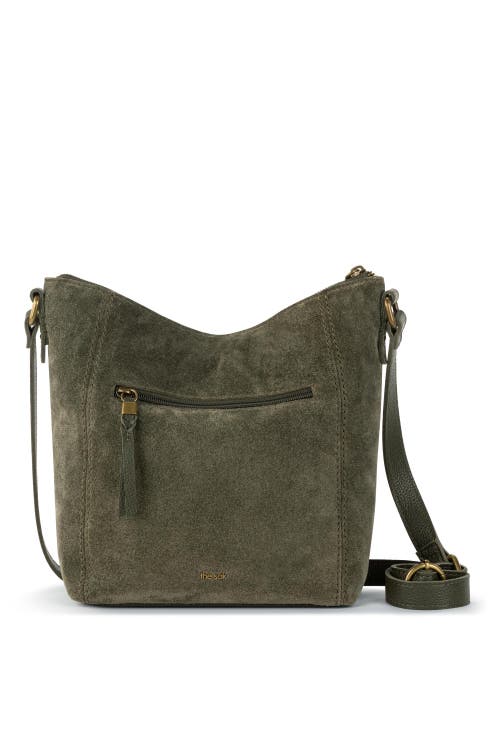 The Sak Lucia Leather Hobo Bag In Moss Suede