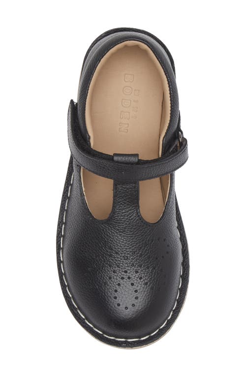 Shop Mini Boden Kids' T-bar Flat In Black