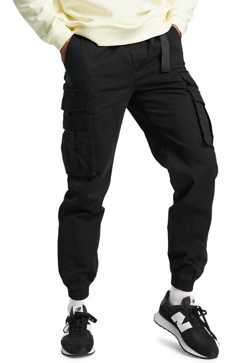 Skinny Belted Cargo Joggers