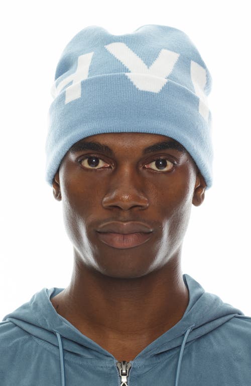 Hvman Knit Cap In Dusk Blue