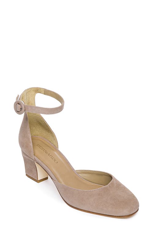 BERNARDO FOOTWEAR Remy Block Heel Pump in Beige