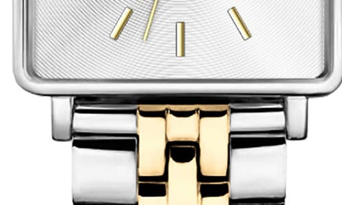 Alfred Sung Harmony Two-tone Bracelet Watch, 22mm X 24mm In Two Tone