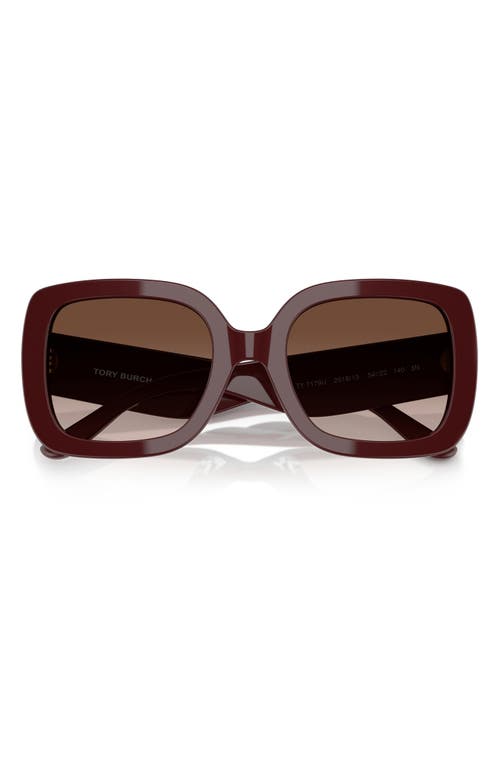 Tory Burch 54mm Butterfly Sunglasses In Brown Grad