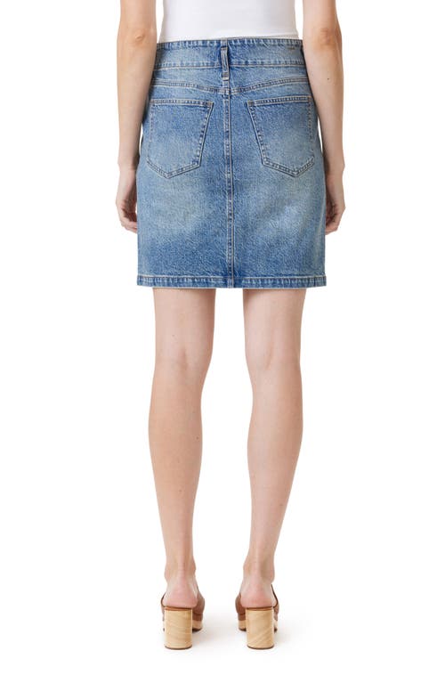 HABITUAL HABITUAL BUTTON-FRONT DENIM MINISKIRT 