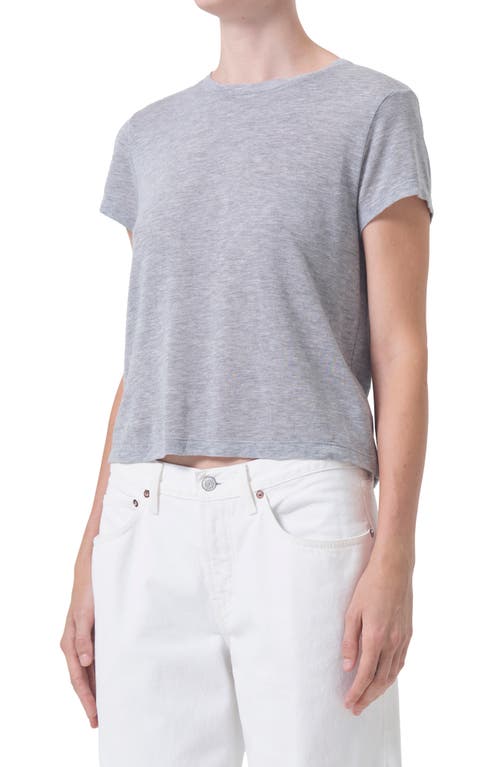 AGOLDE Adine Shrunken T-Shirt Grey Heather at Nordstrom,