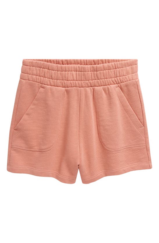 Shop Treasure & Bond Kids' Cotton French Terry Shorts In Pink Dawn