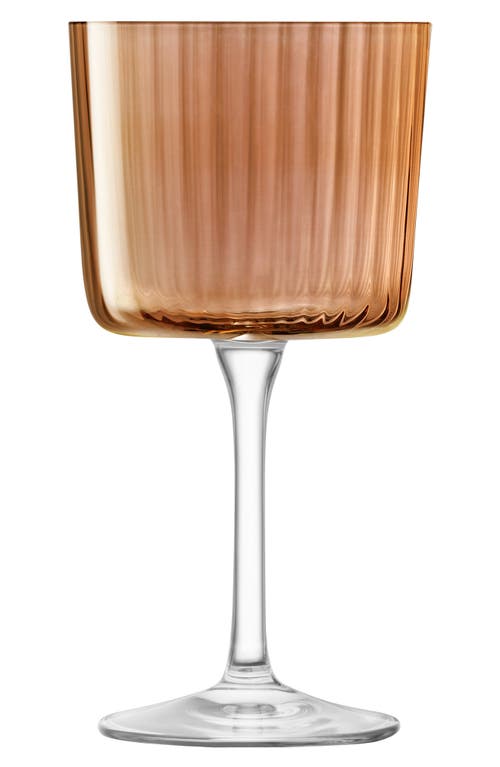 LSA Gems Set of 4 Wine Glasses in Amber/Orange at Nordstrom