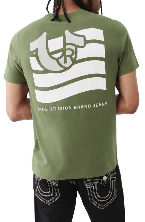 Shop True Religion Brand Jeans Flag Graphic T-shirt In Kalamata