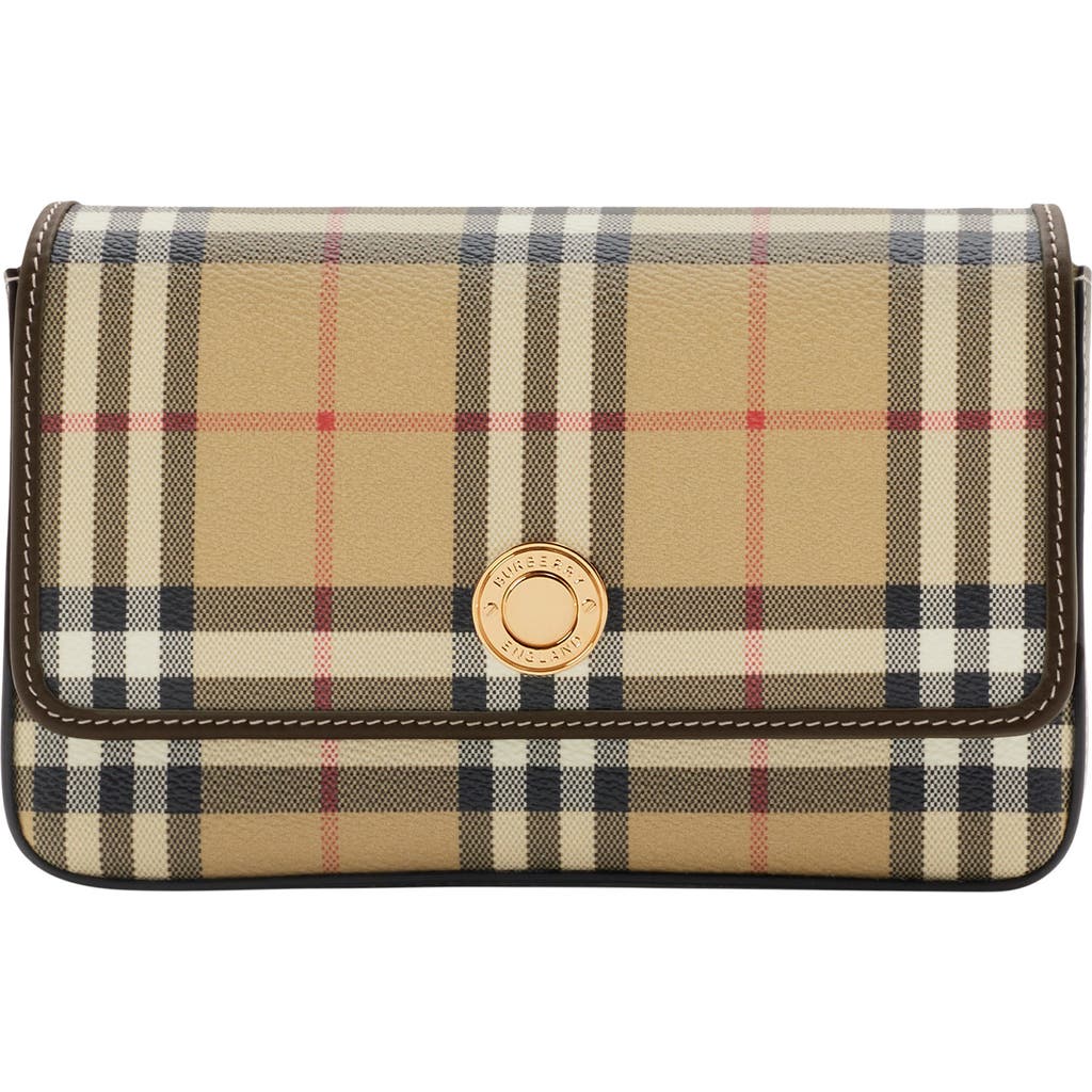 Burberry Hampshire Crossbody Bag In Archive Beige/military