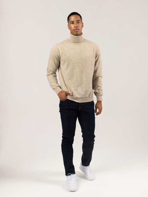 Shop Gobi Cashmere Turtle Neck In Warm Grey