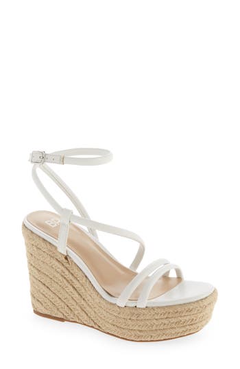 Bp. Cohan Espadrille Platform Wedge Sandal In White