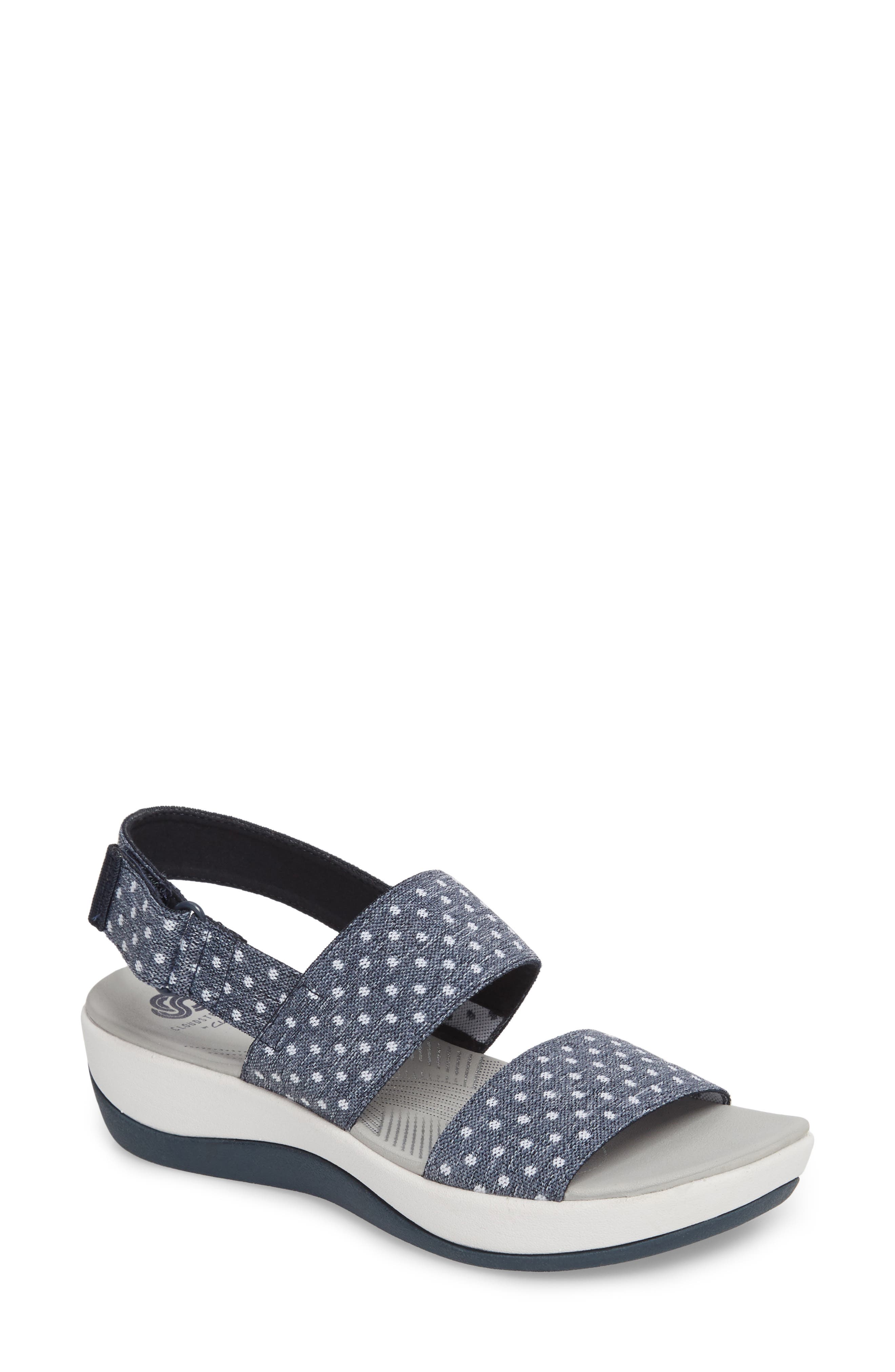 clarks cloudsteppers arla jacory women's ortholite sandals