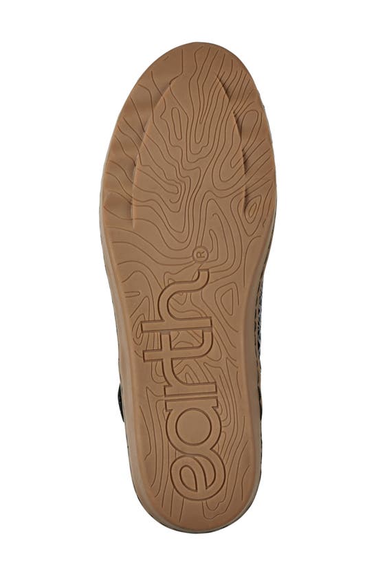 Earth Women's Lady Perforated Mary Jane Flats In Black