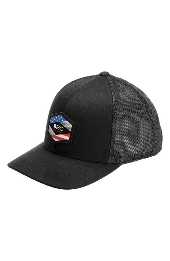 Black Clover Honest Abe Trucker Snapback Hat In Black