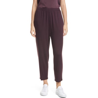 Petite Eileen Fisher Slouchy Ankle Pants, Purple