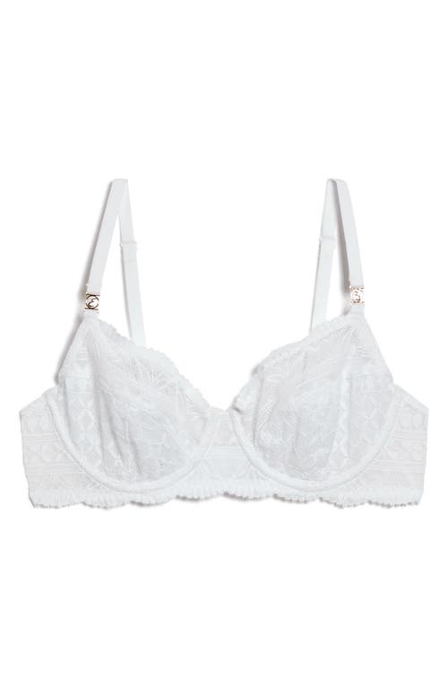 Etam Idole Classique Lace Underwire Bra In White