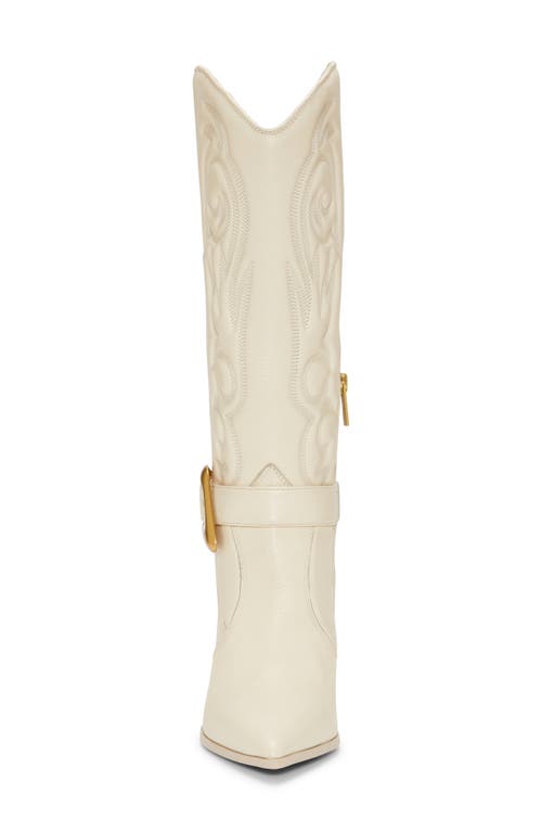 Shop Vince Camuto Biancaa Pointed Toe Western Boot In Natural