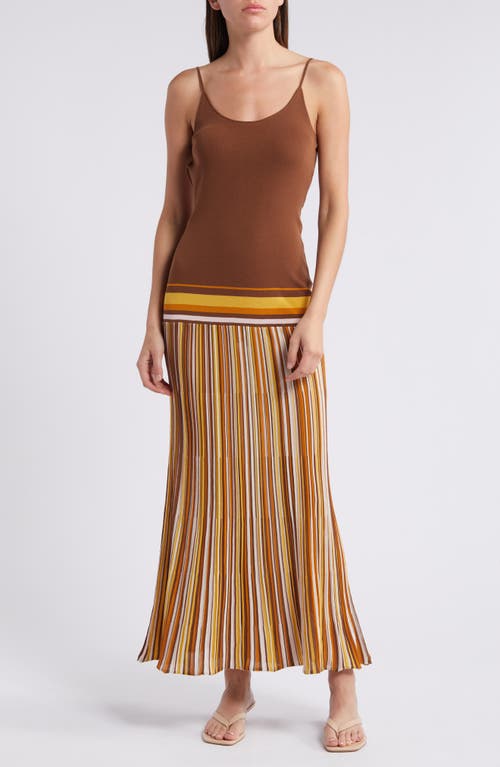 Shop Faithfull The Brand Citara Knit Maxi Dress In Cocoa