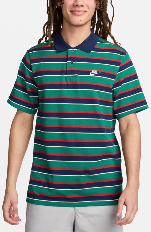 NIKE NIKE CLUB STRIPE COTTON POLO
