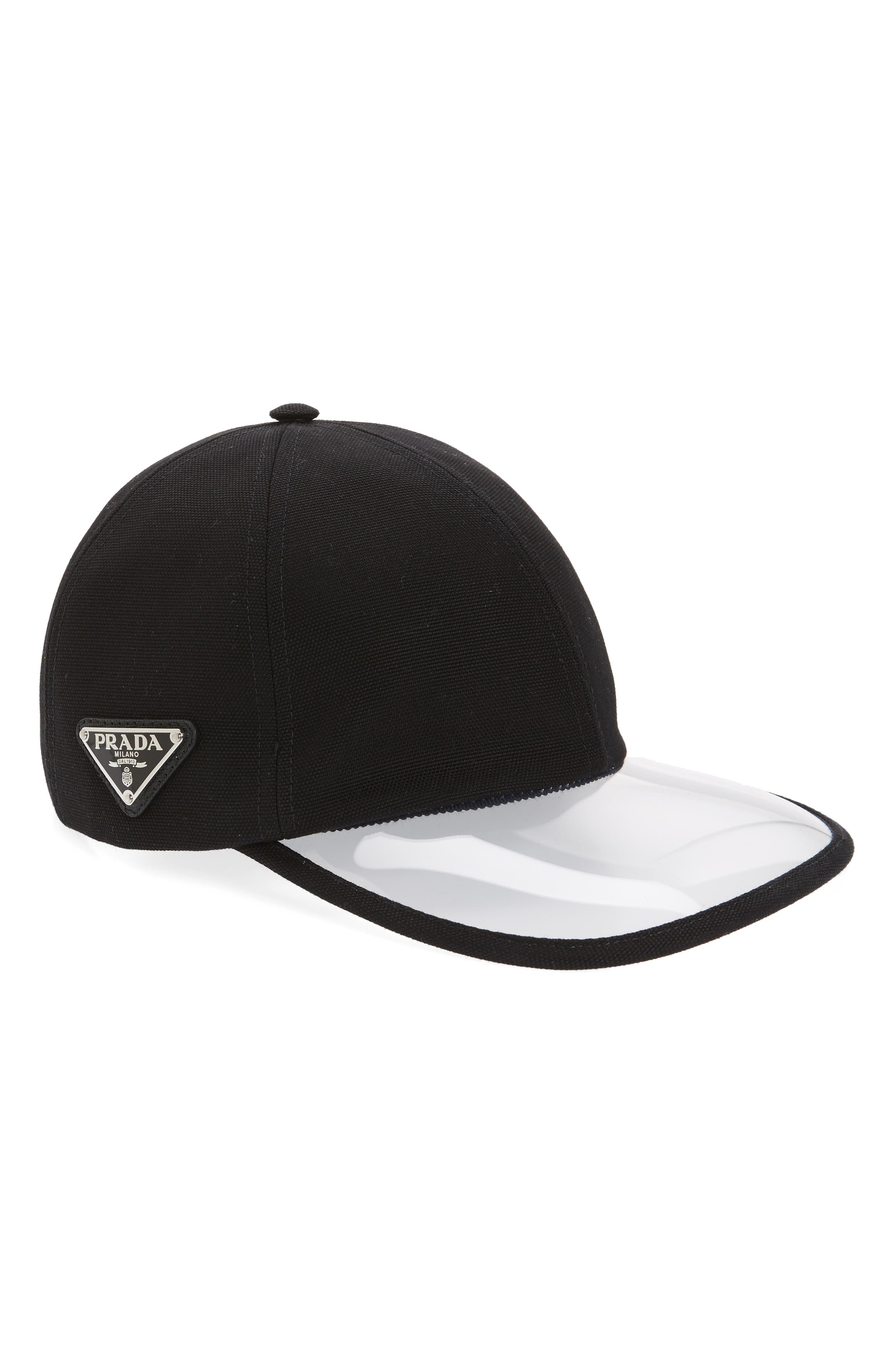 clear baseball cap