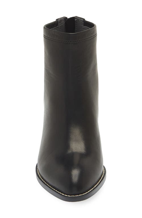 Chocolat Blu Alanna Bootie In Black Leather