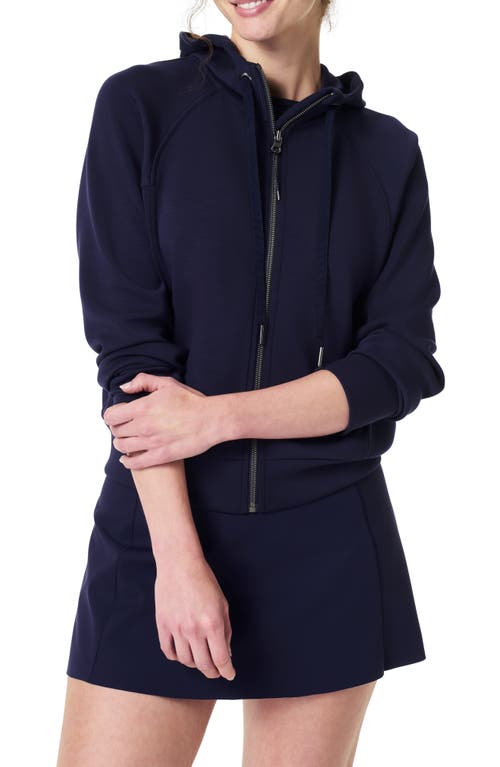 Shop Spanx ® Airessentials Zip-up Hoodie In Lapis Blue