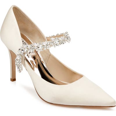 Badgley Mischka Esperanza Embellished Pump, Ivory