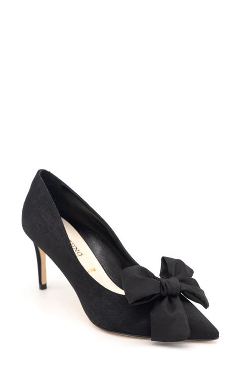 Margaret Mitchell Præferencebehandling Excel black heels with bows | Nordstrom