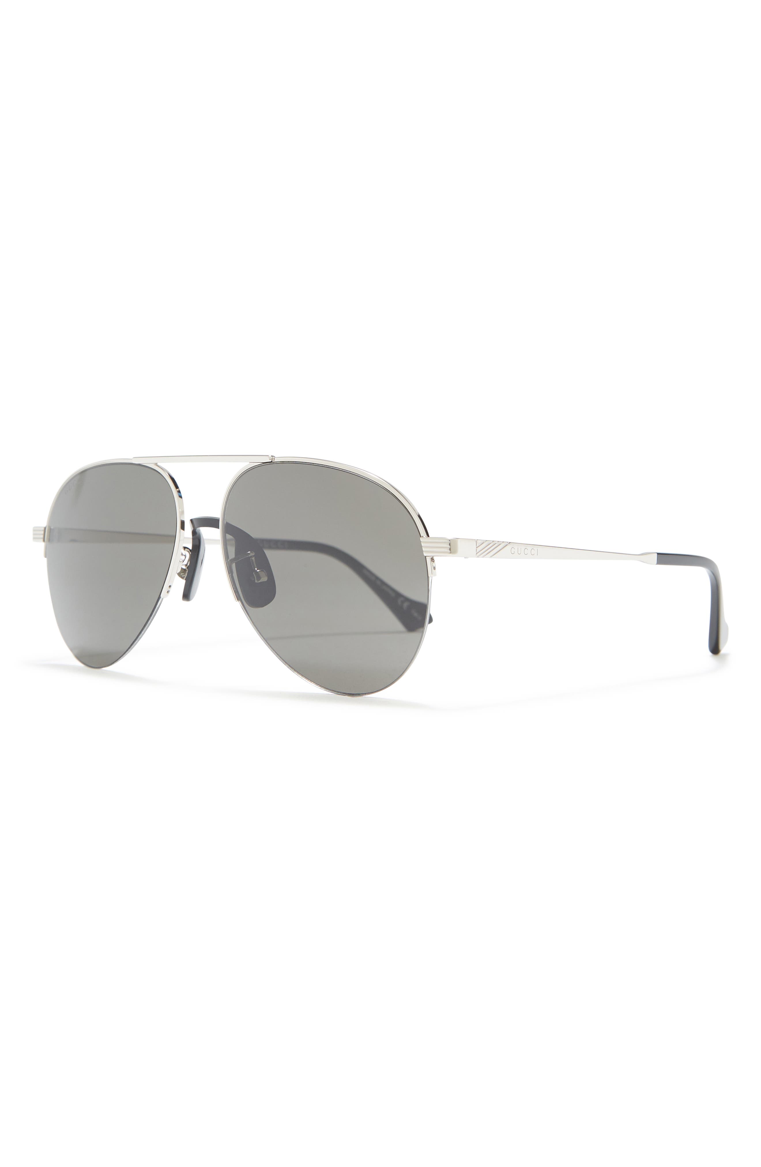 gucci 58mm aviator sunglasses