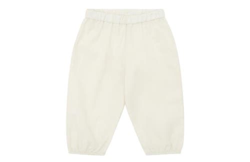 Shop Vild House Of Little Organic Cotton Woven Balloon Trousers In Ecru-no Dye