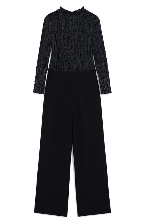 Shop Desigual Loira Wide Leg Jumpsuit In Black