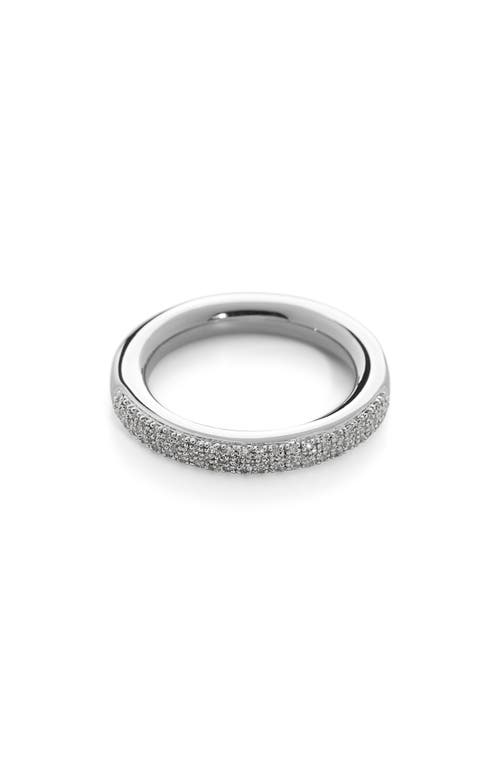 Monica Vinader Fiji Full Diamond Pavé Band Ring in Ss at Nordstrom, Size 6.5